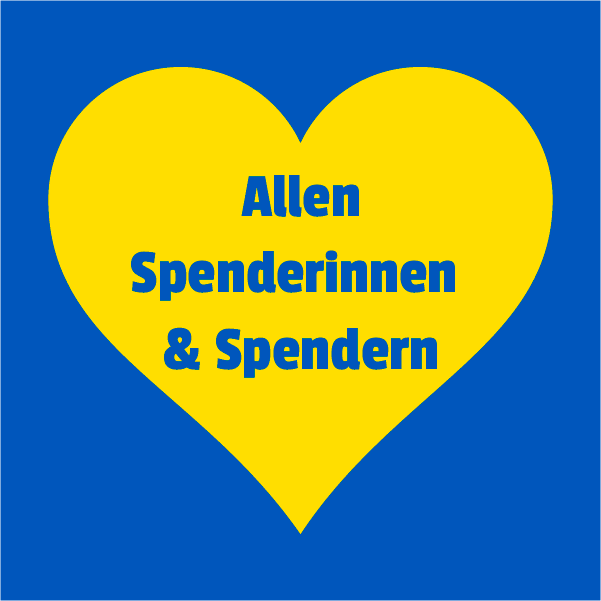 Der Verein Ukraine Hilfe Graubünden dankt allen Spenderinnen und Spendern ganz herzlich für die tolle Unterstützung Der Verein Ukraine Hilfe Graubünden dankt allen Spenderinnen und Spendern ganz herzlich für die tolle Unterstützung